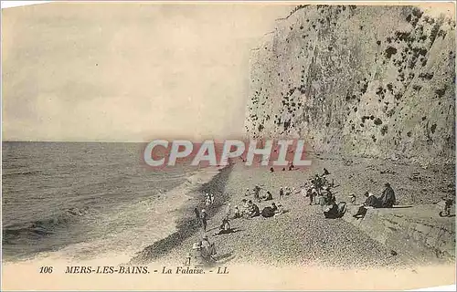 Cartes postales Mers les bains la falaise