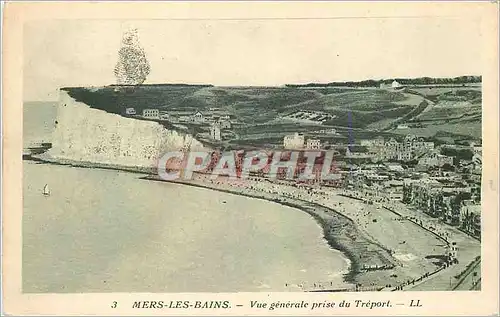 Cartes postales Mers les bains vue generale prise du treport