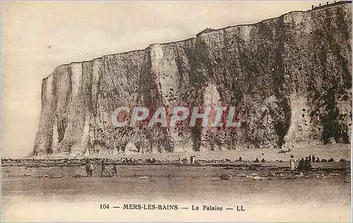 Cartes postales Mers les bains la falaise