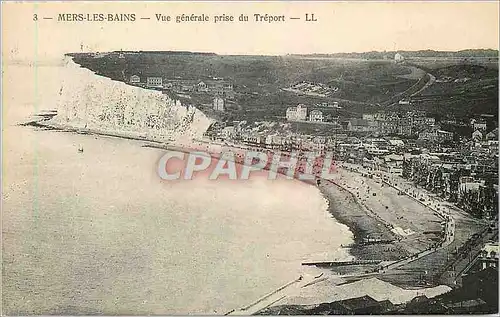 Cartes postales Mers les bains vue generale prise du treport