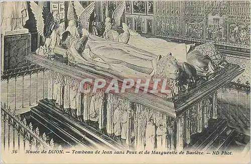 Cartes postales Musee de dijon tombeau de jean sans peux et de marguerite de baviere