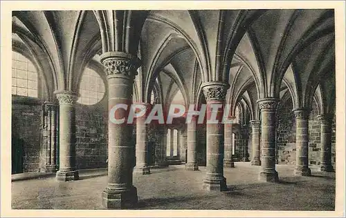 Cartes postales Abbaye du mont st michel salle des chevaliers
