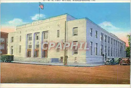 Moderne Karte US Post Office Wilkes Barre PA