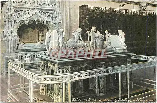 Cartes postales Bourg eglise de brou tombeau de philibert le beau