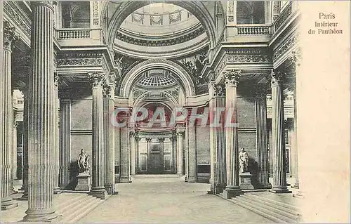 Cartes postales Paris interieur du pantheon