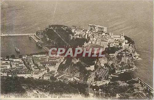 Cartes postales Monaco la ville vue generale