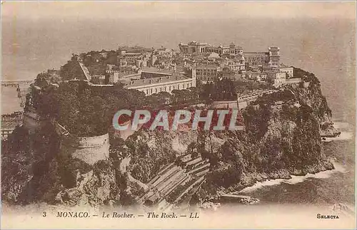 Cartes postales Monaco le rocher