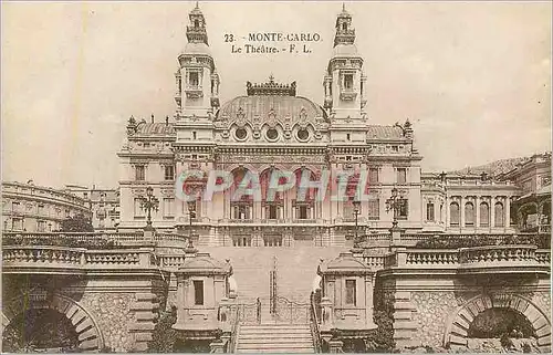 Cartes postales Monte carlo le theatre