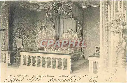 Cartes postales Monaco le palais du prince la chambre a coucher