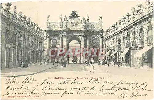 Cartes postales Nancy arc de triomphe rue here (carte 1900)