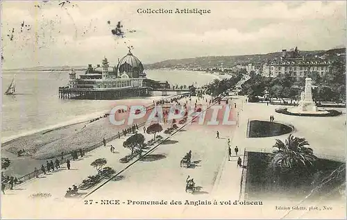 Cartes postales Nice promenade des anglais a vol d oiseau