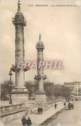 Cartes postales Bordeaux les colonnes rostrales