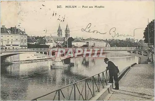 Cartes postales Melun pont aux moulins