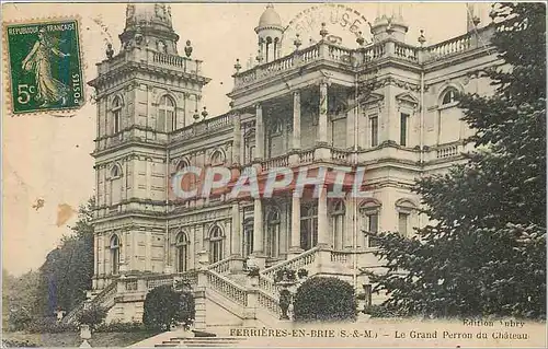 Cartes postales Ferrieres en brie (s et m) le grand perron du chateau