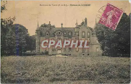 Cartes postales Environs de vouiz (s et m) chateau de lorrez
