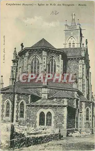 Cartes postales Capdenac (aveyron) eglise de n d des voyageurs abside