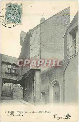 Cartes postales Blois vieille maison dite de denis papin