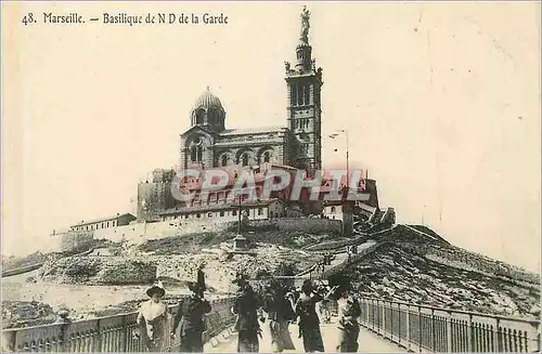 Cartes postales Marseille basilique de n d de la garde