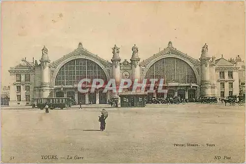 Cartes postales Tours la gare