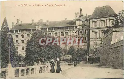 Cartes postales Blois le chateau facade francois 1er