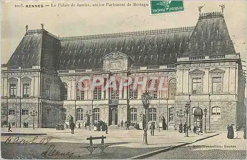 Cartes postales Rennes le palais de justice ancien parlement de bretagne