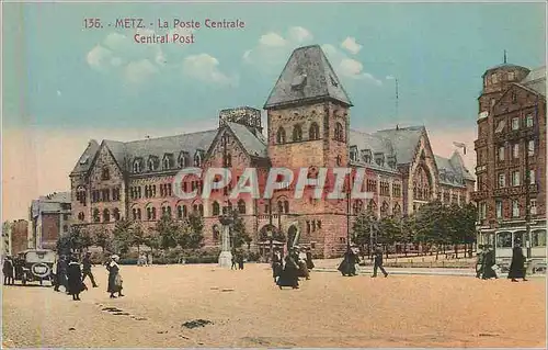 Cartes postales Metz la poste centrale