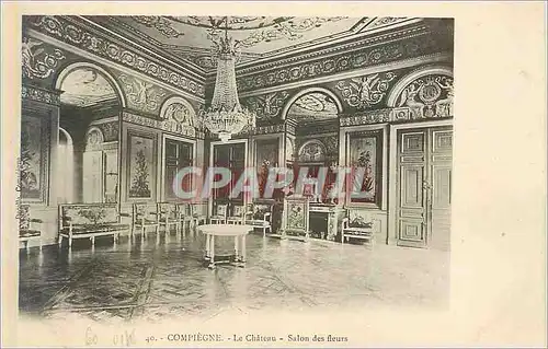 Cartes postales Compiegne le chateau salon des fleurs