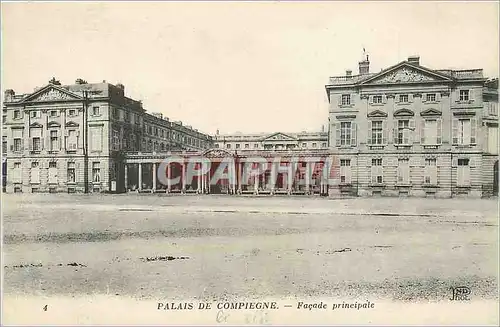 Cartes postales Palais de compiegne facade principale