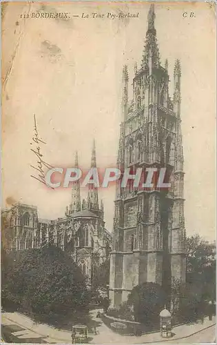 Cartes postales Bordeaux la tour pey berland