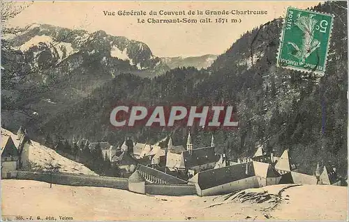 Cartes postales Vue generale du couvent de la grande chartreuse le charmant som (alt 1871m)