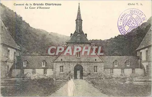 Cartes postales Couvent de la grande chartreuse la cour d honneur