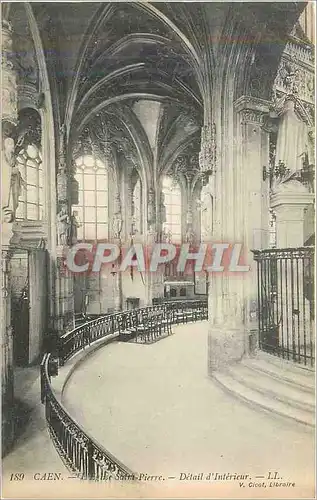 Ansichtskarte AK Caen l eglise saint pierre detail d interieur