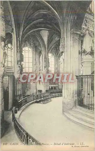 Cartes postales Caen l eglise saint pierre detail d interieur