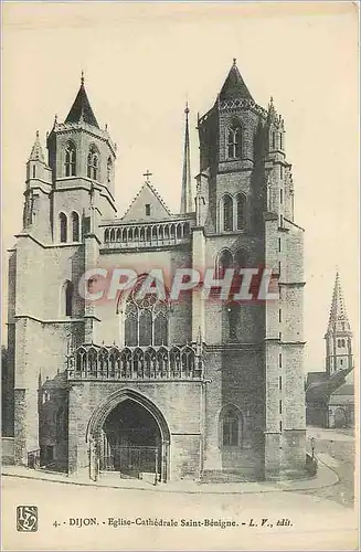 Cartes postales Dijon eglise cathedrale saint benigne