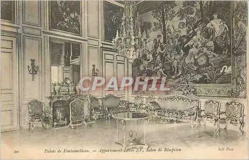 Cartes postales Palais de fontainebleau appartement louis xv salon de reception