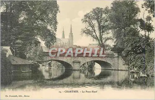 Cartes postales Chartres le pont neuf