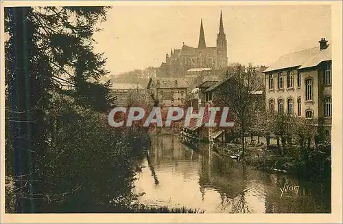Cartes postales Chartres (eure et loir) l eure et la cathedrale la douce france