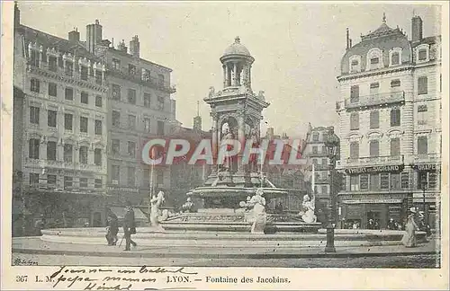 Ansichtskarte AK Lyon fontaine des jacobins