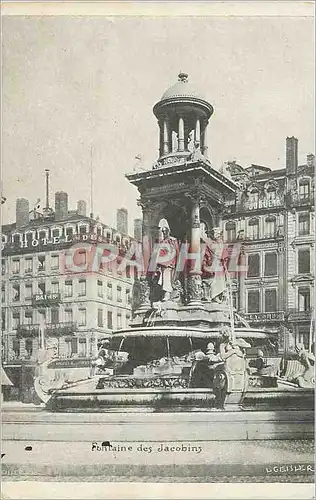 Cartes postales Fontaine des jacobins Lyon