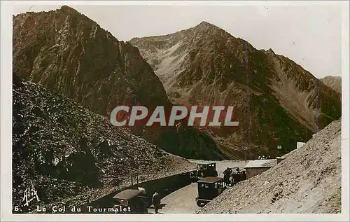 Moderne Karte Le col du tourmalet Automobiles