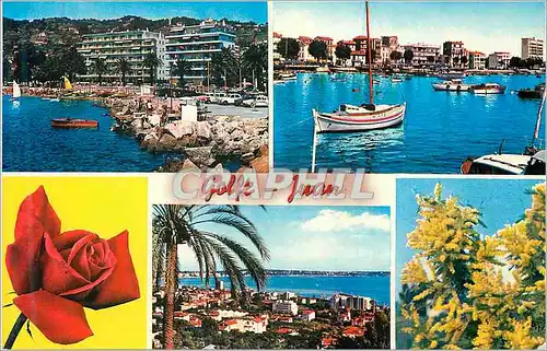 Cartes postales moderne La cote d azur golfe juan un coin du port le port Bateaux