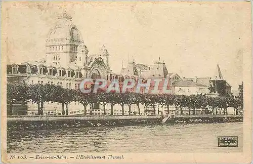 Cartes postales Evian les bains l etablissement thermal