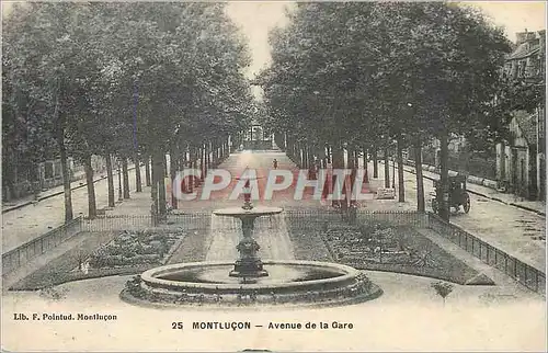 Cartes postales Montlucon avenue de la gare