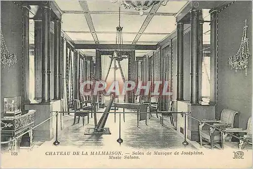 Cartes postales Chateau de la malmaison salon de musique de josephine