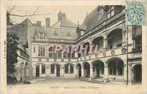 Cartes postales Blois interieur de l hotel d alluyes
