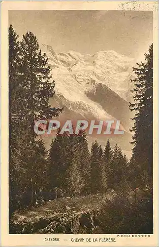 Cartes postales Chamonix chemin de la flegere
