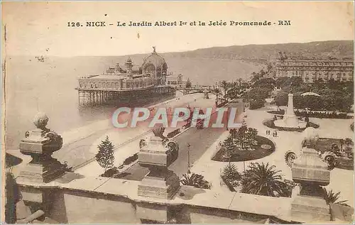 Cartes postales Nice le jardin albert 1er et la jetee promenade