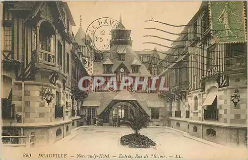 Cartes postales Deauville normandy hotel entree rue de l ecluse