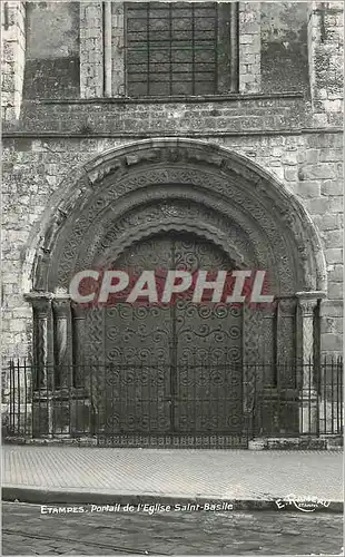 Cartes postales moderne Etampes portail de l eglise saint basile