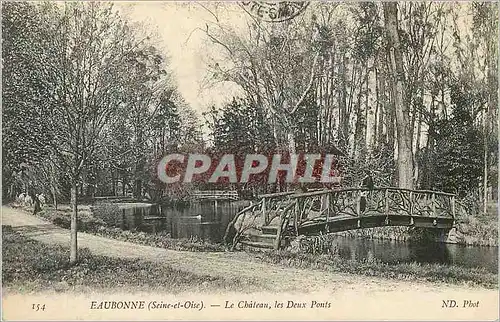 Cartes postales Eaubonne (seine et oise) le chateau les deux ponts